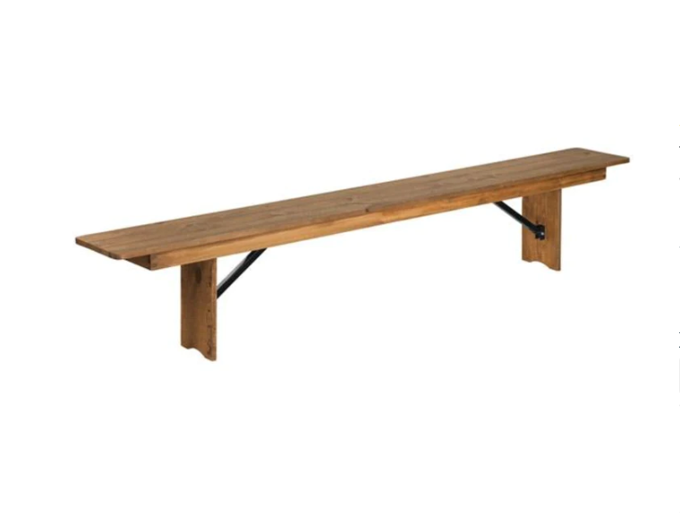 Folding Farmhouse Bench - 96"