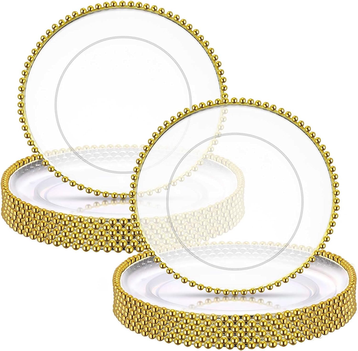 Beaded Glass Charger Plate Party Supply Co