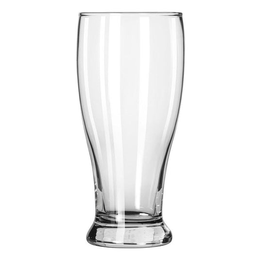 20 ounce round, clear bear glass