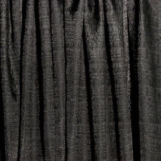 Inherently Fire Resistant Black Banjocloth drape
